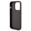 Zestaw Guess GUBPM5P15L4GEMGW iPhone15 Pro 6.1 hardcase + Powerbank 5000mAh MagSafe brązowy/brown 4G Metal Logo